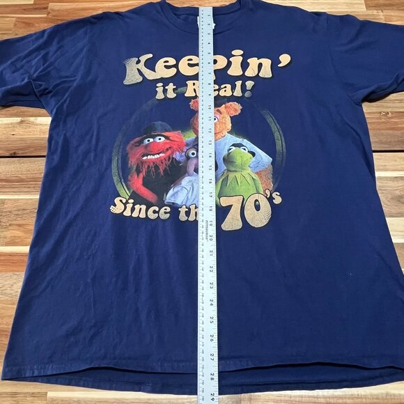 Disney Muppets Keepin It Real Graphic T Shirt Mens XL Animal Kermit Fozzie - Picture 6 of 7